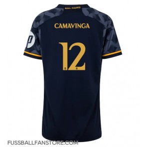 Real Madrid Eduardo Camavinga #12 Replik Auswärtstrikot Damen 2023-24 Kurzarm